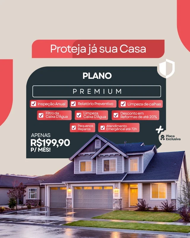 Arte do plano Telhado Fiel Premium